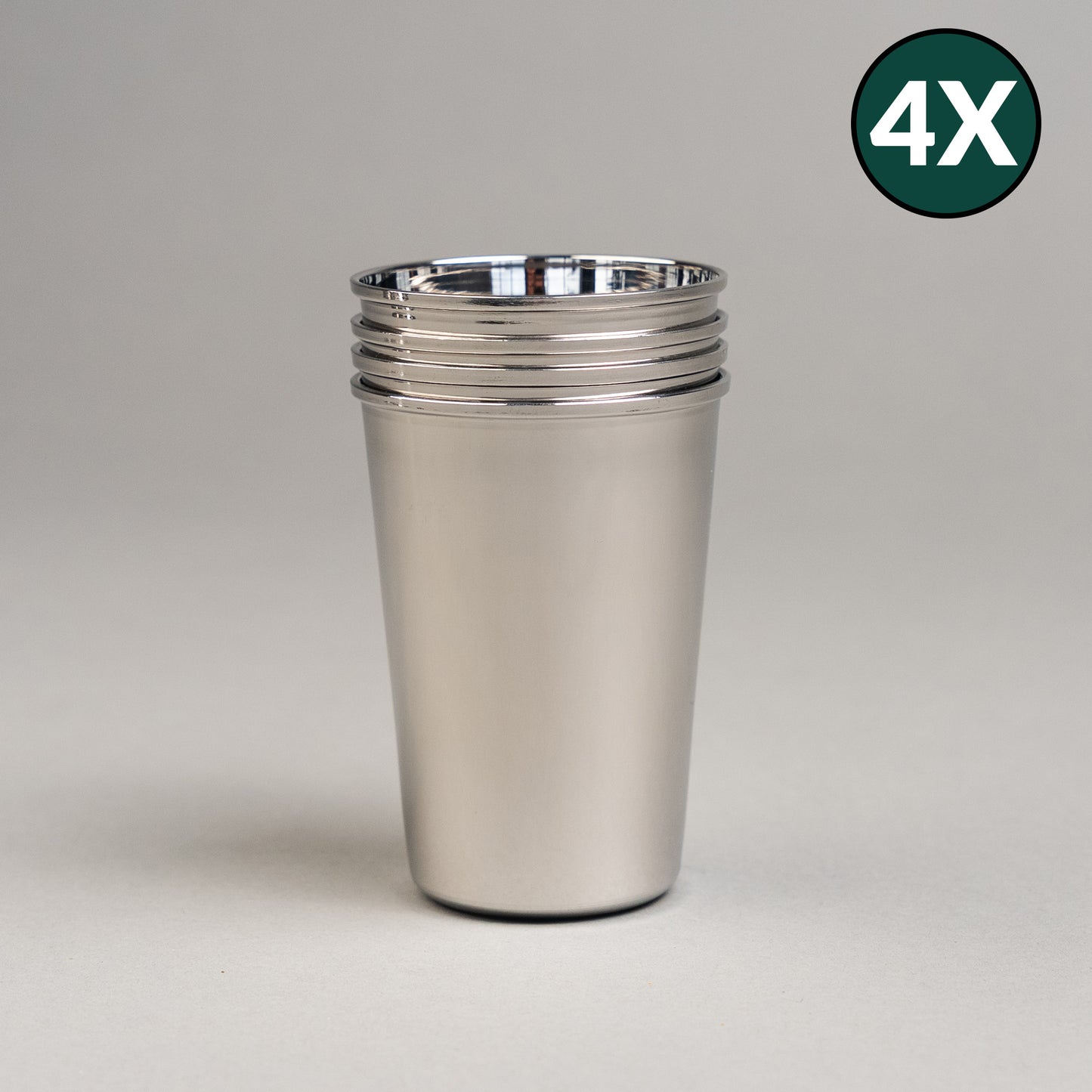 OUDE BEKER RVS Beker (Set van 4)