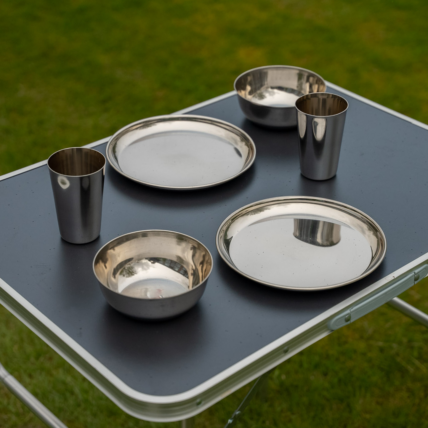 Roestvrijstalen (RVS) Camping Set (2 Personen)