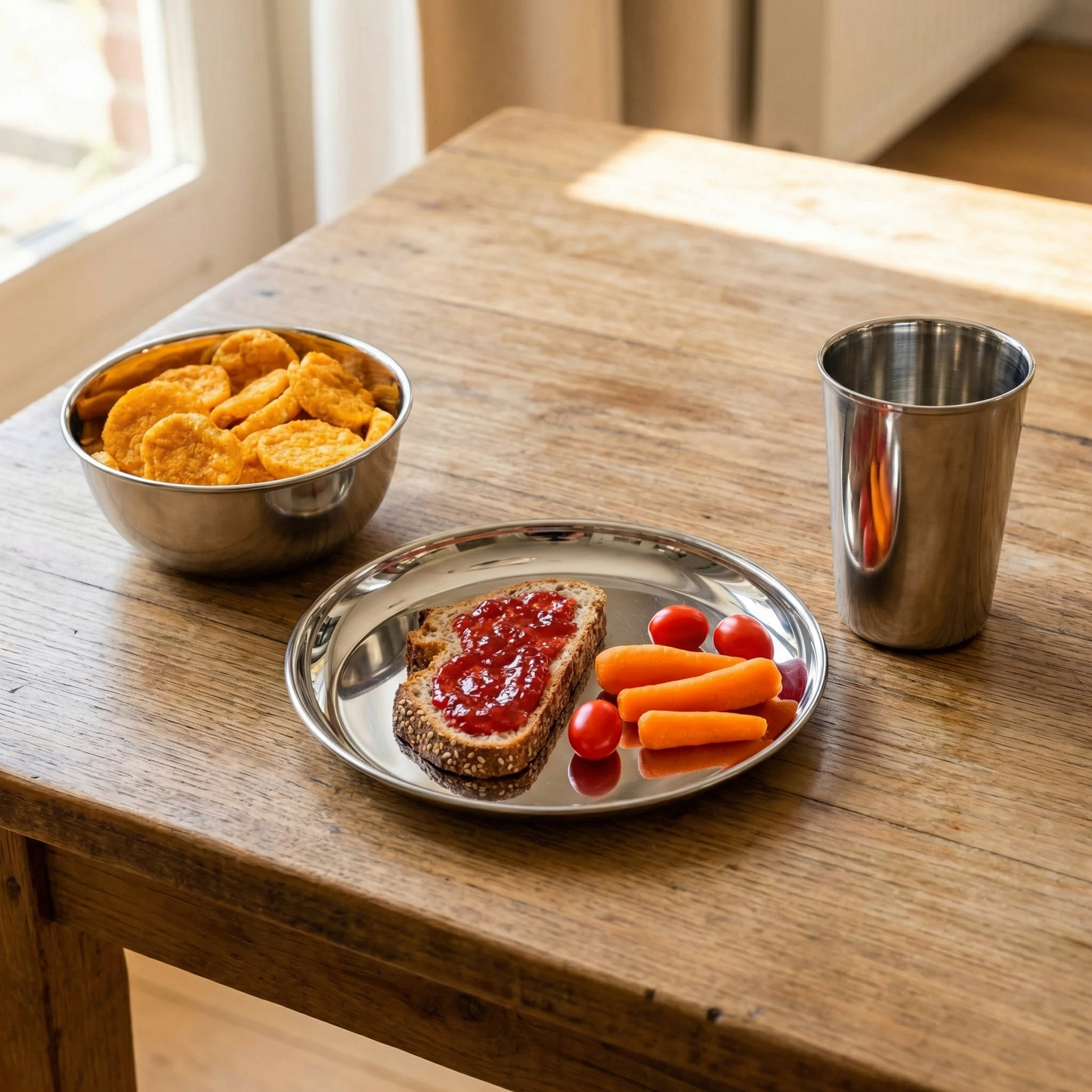 Stainless Steel Camping Set (4 Persons)