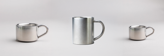 Nieuw in ons assortiment: RVS mokken en kopjes