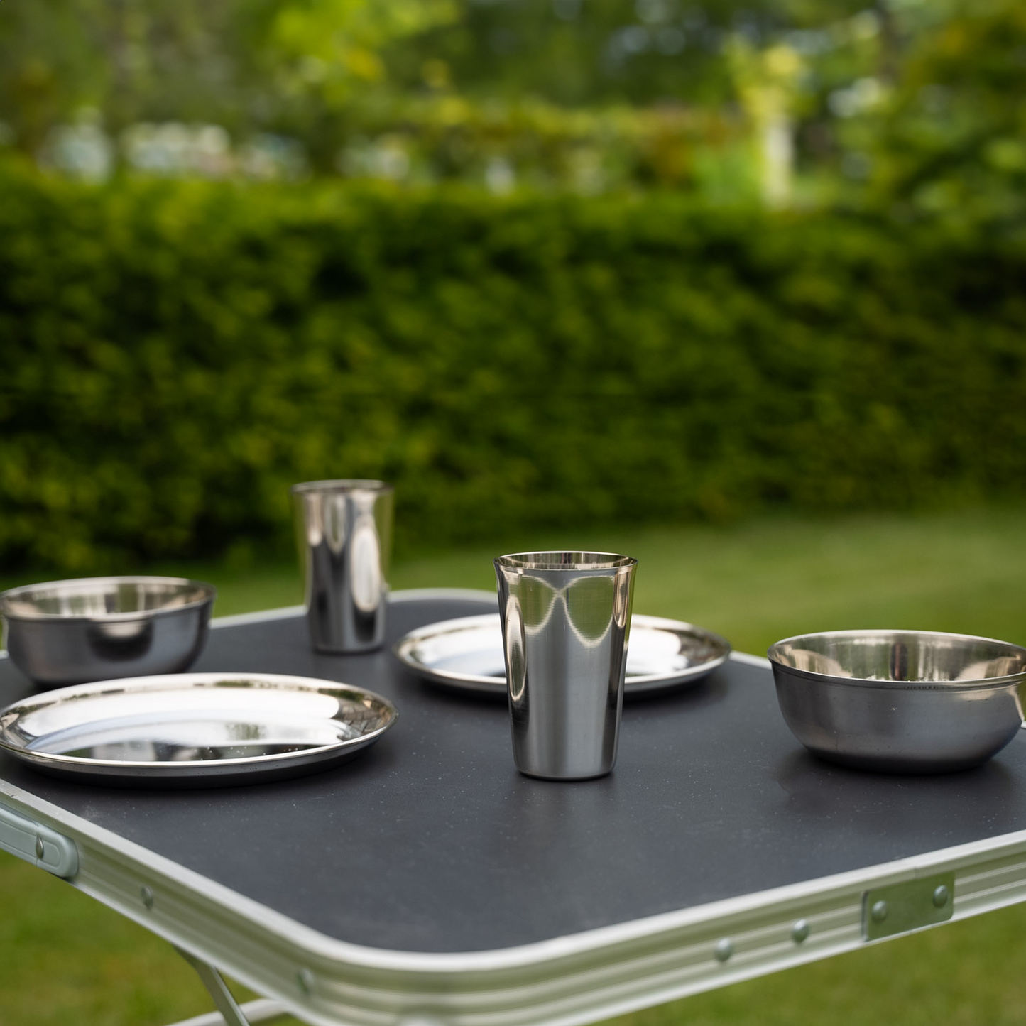 Roestvrijstalen (RVS) Camping Set (5 Personen)