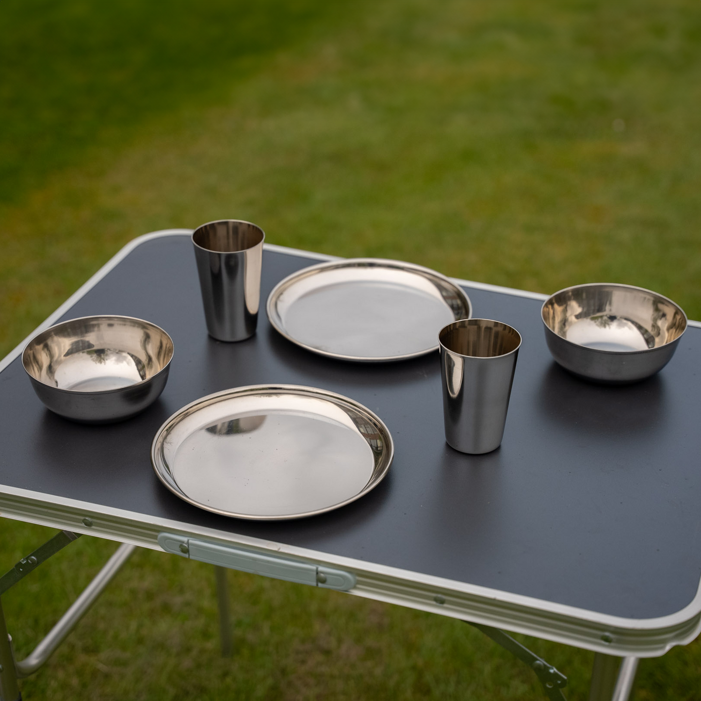 Roestvrijstalen (RVS) Camping Set (5 Personen)