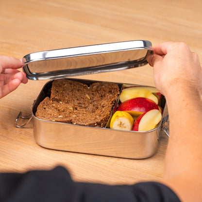 RVS Lunchbox Lekvrij Groot (+divider)