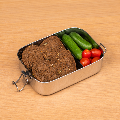 RVS Lunchbox Lekvrij Groot (+divider)
