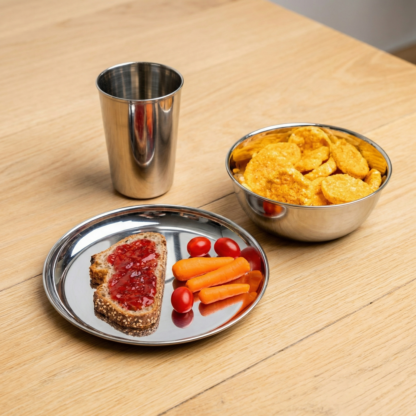 RVS Serviesset (4 Personen)