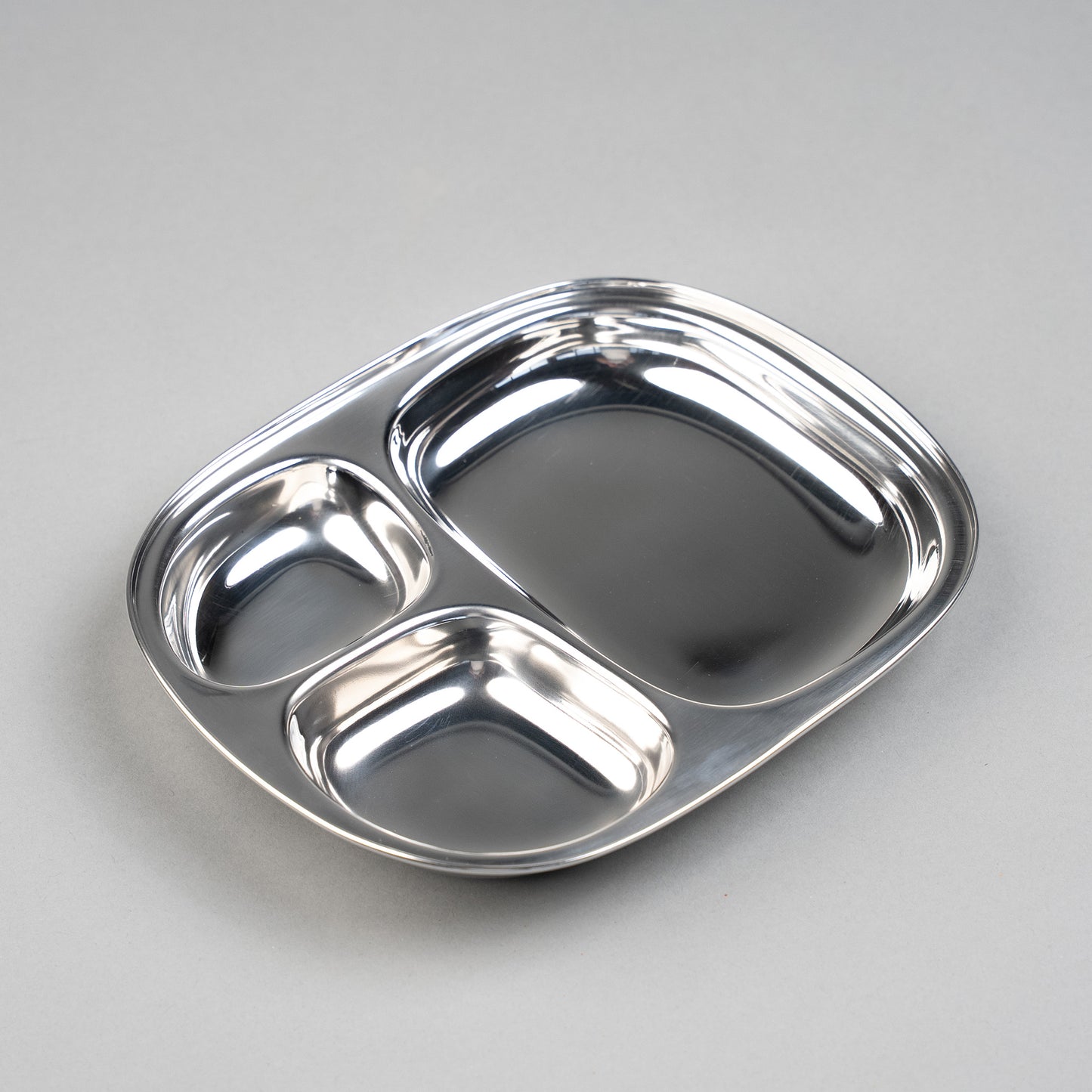 RVS Kinderborden met vakjes Ovaal