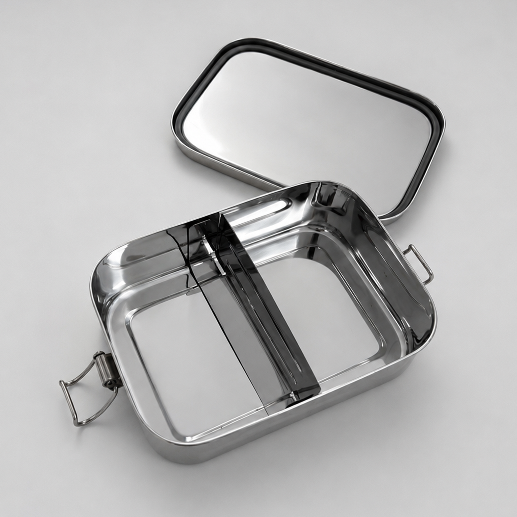 Boîte repas étanche avec séparateur amovible et repositionnable