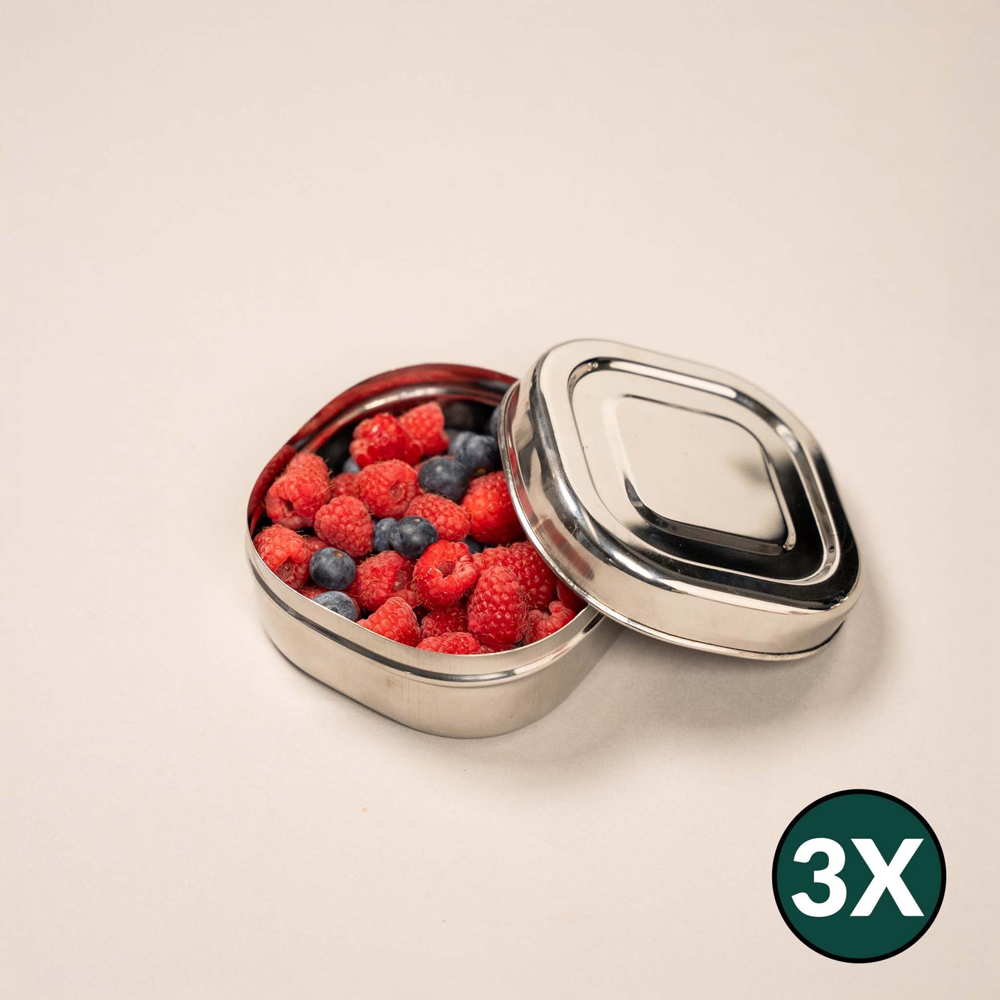 RVS Fruitbakjes / Snackboxen
