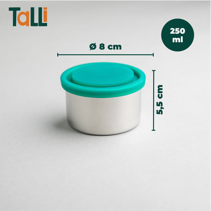 Auslaufsichere Snackbox aus Edelstahl